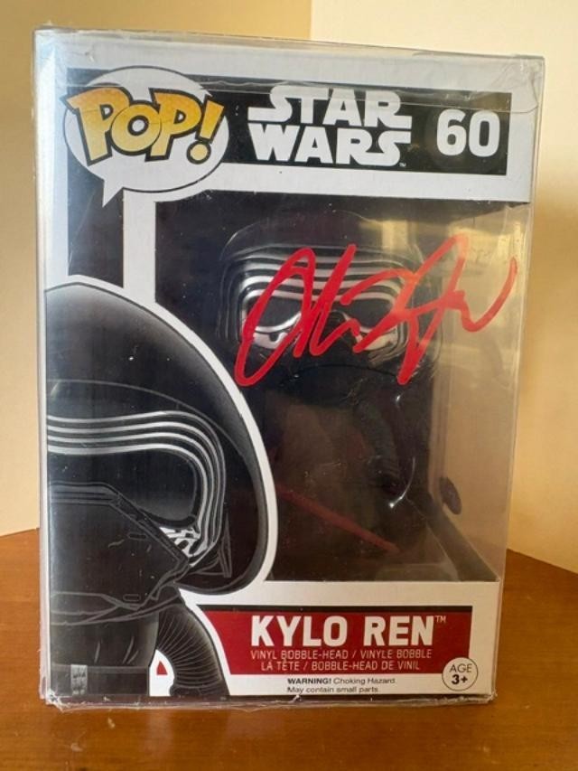 Star Wars Kylo Ren Funko 60 Signed by Adam Driver Star Wars Kylo Ren Funko 60 Signed by Adam Driver