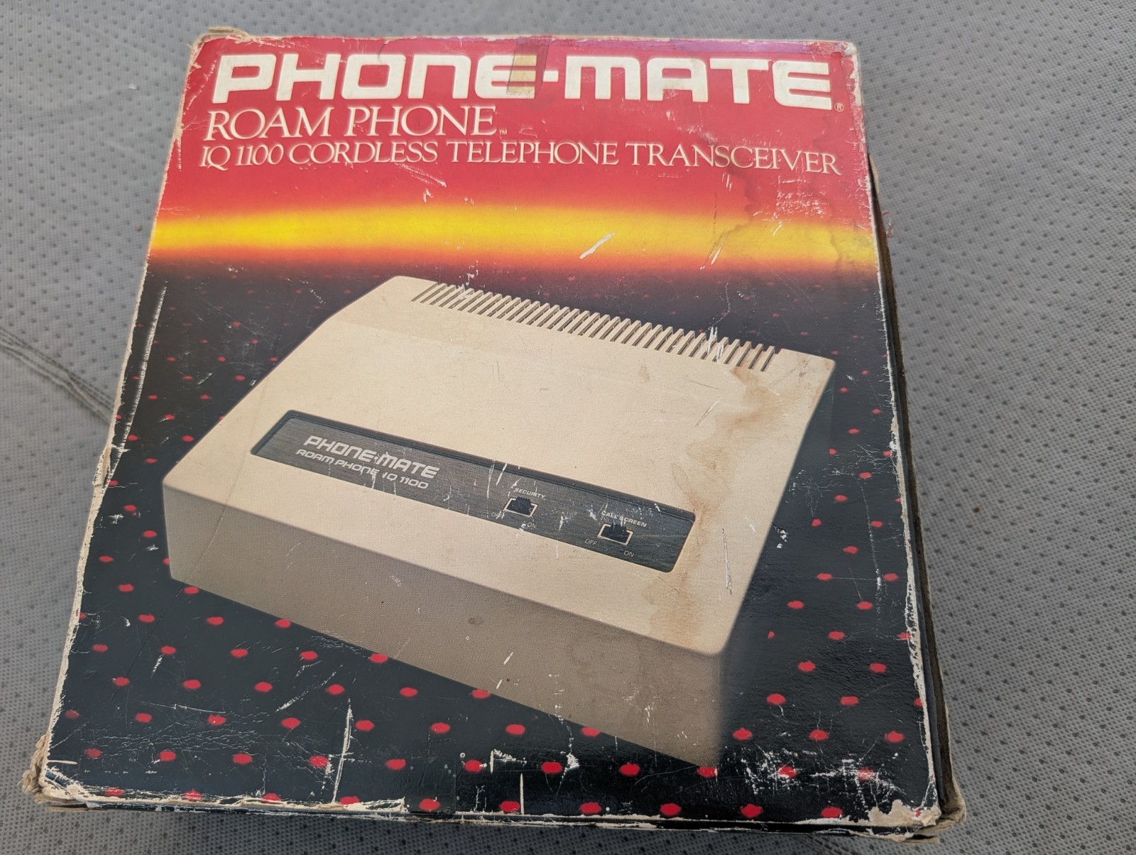 VINTAGE 1980'S PHONE MATE ROAM PHONE IQ 1100 RECEIVER CALL SCREENER GREAT VINTAGE 1980'S PHONE MATE ROAM PHONE IQ 1100 RECEIVER CALL SCREENER GREAT