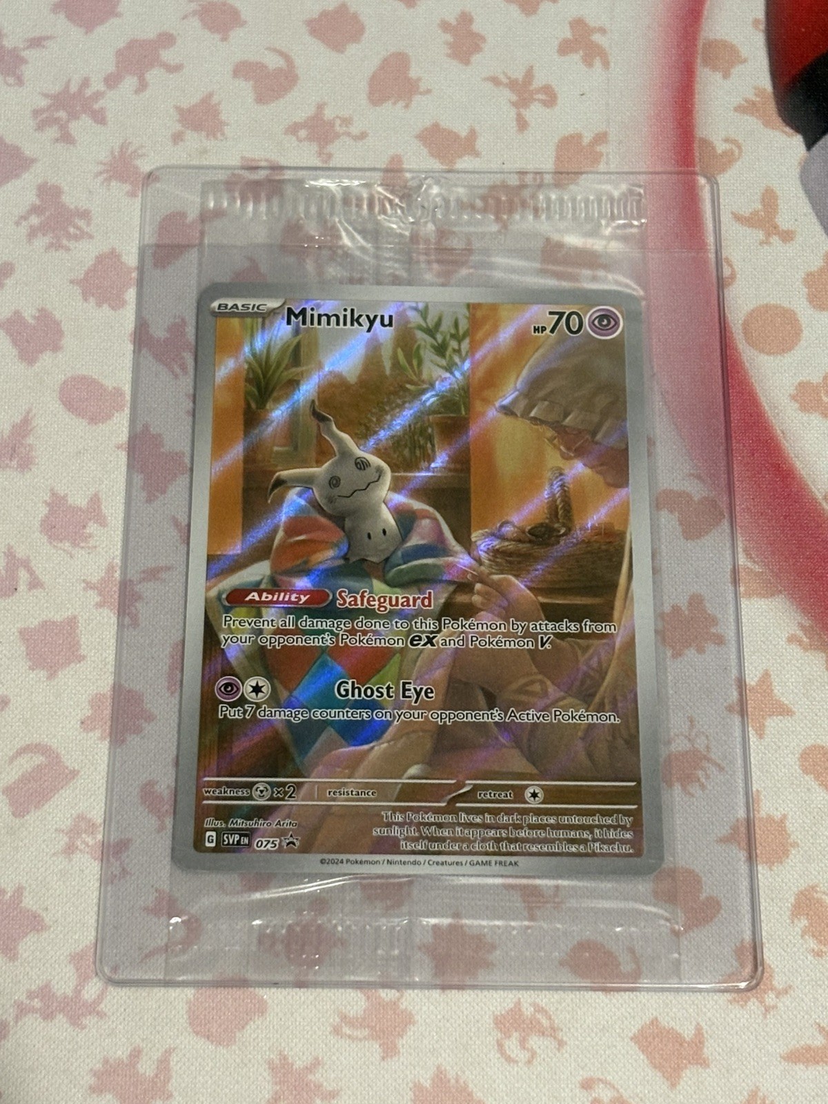 Pokémon TCG Mimikyu Black Star Promo Card SVP075 Sealed Pokémon TCG Mimikyu Black Star Promo Card SVP075 Sealed