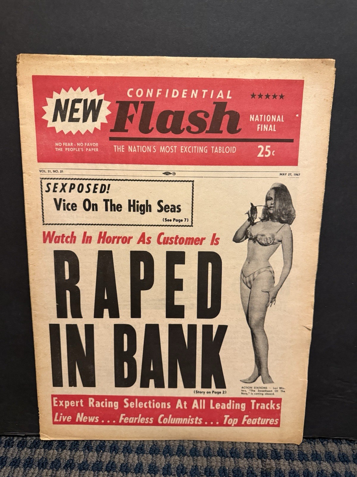 1967 June 3rd Confidential Flash NewsPaper, Virginia Bell “DingDongGirl (VRN10H 1967 June 3rd Confidential Flash NewsPaper, Virginia Bell “DingDongGirl (VRN10H