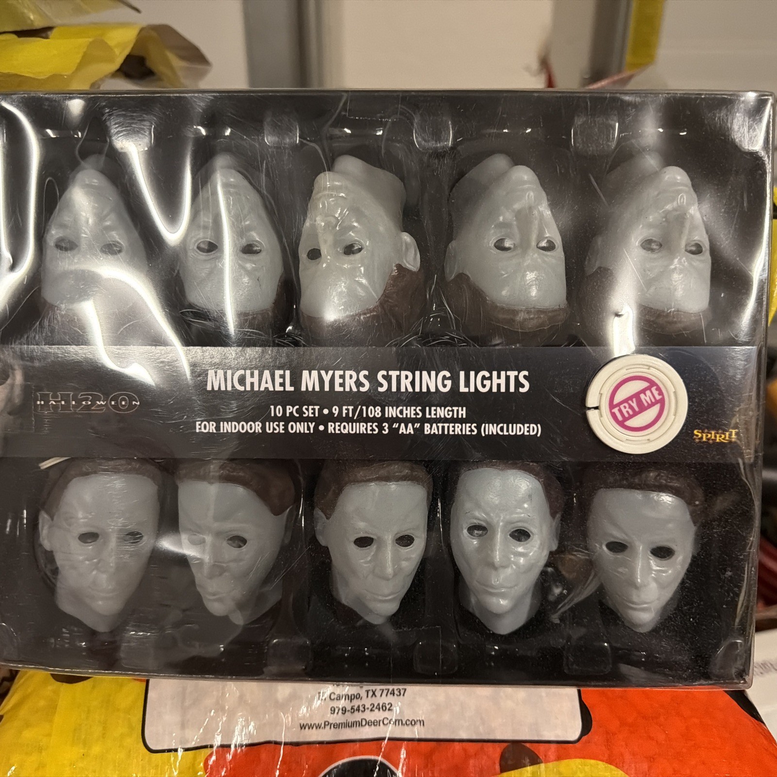 BRAND NEW HALLOWEEN H20 MICHAEL MYERS STRING LIGHTS SPIRIT HALLOWEEN 2018 BRAND NEW HALLOWEEN H20 MICHAEL MYERS STRING LIGHTS SPIRIT HALLOWEEN 2018
