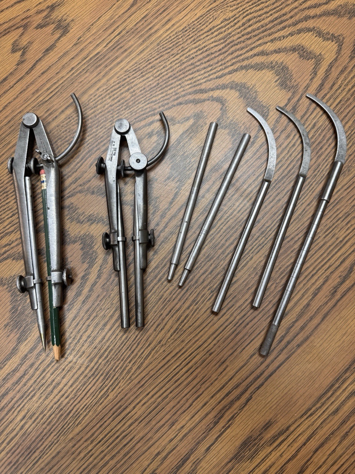 L S Starrett Improved Extension Dividers No. 85 7” & 9” L S Starrett Improved Extension Dividers No. 85 7” & 9”