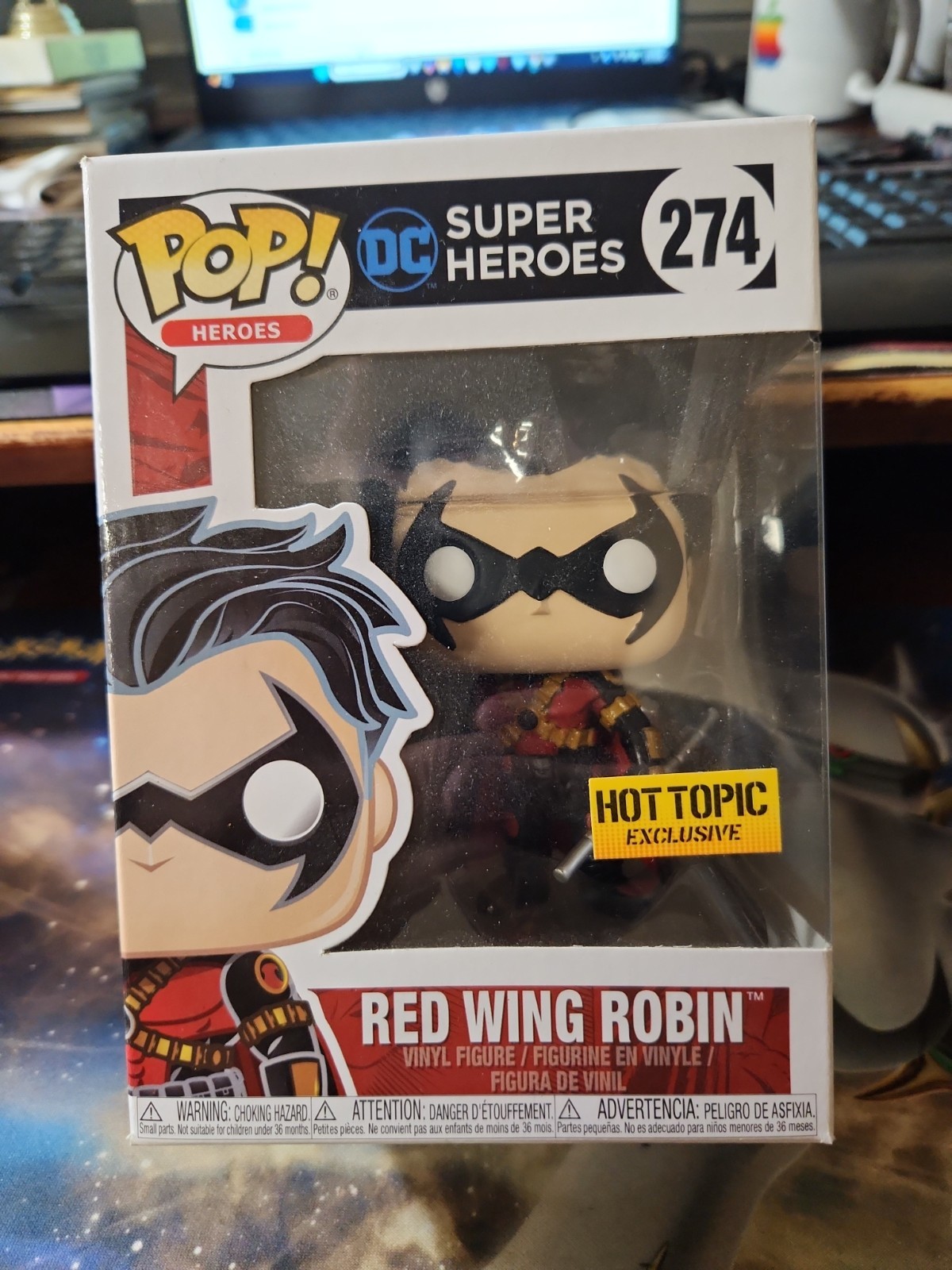 Funko Pop Red Wing Robin #274 DC Super Heroes Exclusive Hot Topic Funko Pop Red Wing Robin #274 DC Super Heroes Exclusive Hot Topic