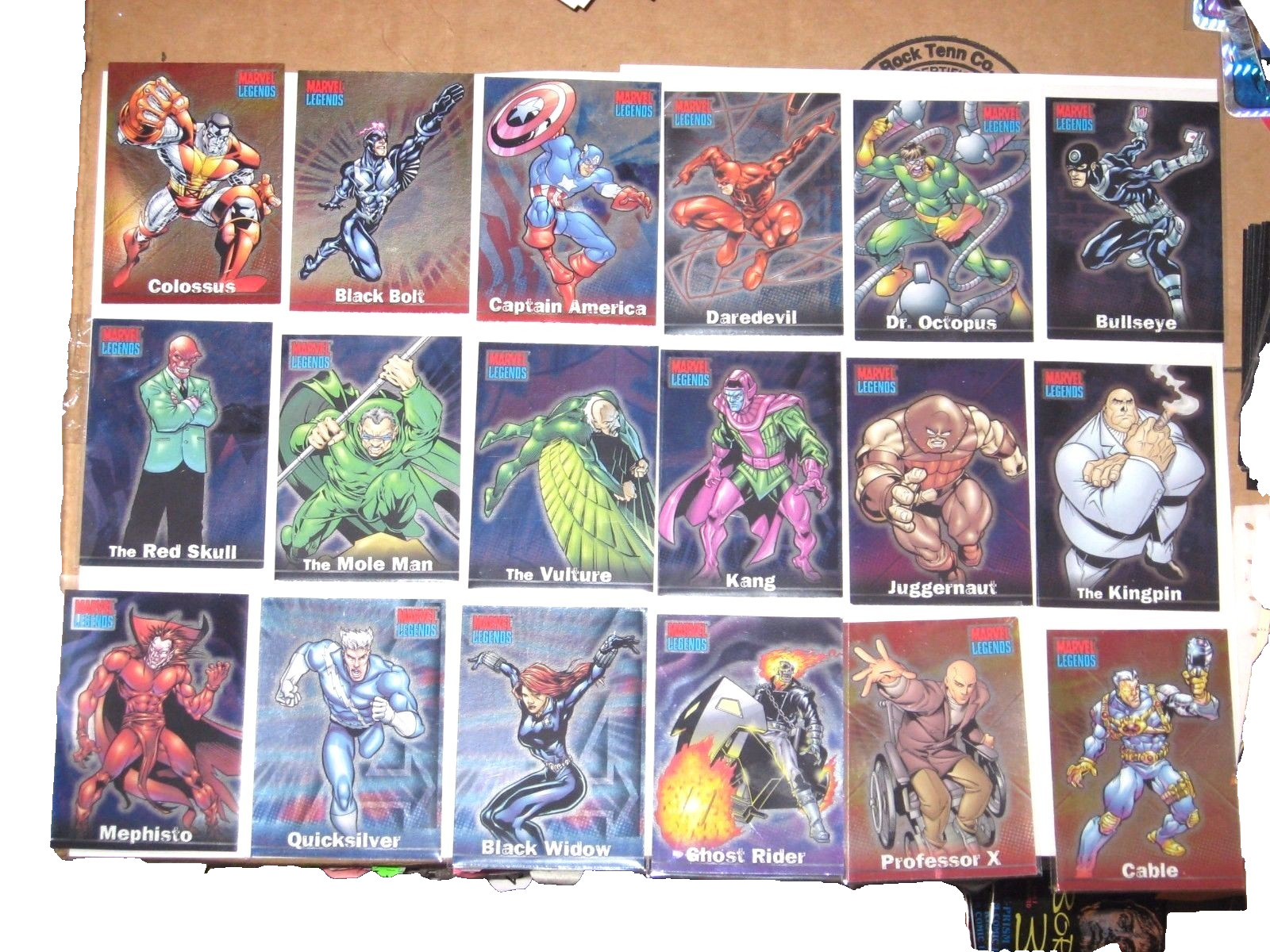 2001 MARVEL LEGENDS PARALLEL RETAIL FOIL SINGLE CARDS AVENGERS X-MEN UPDATED 9/1