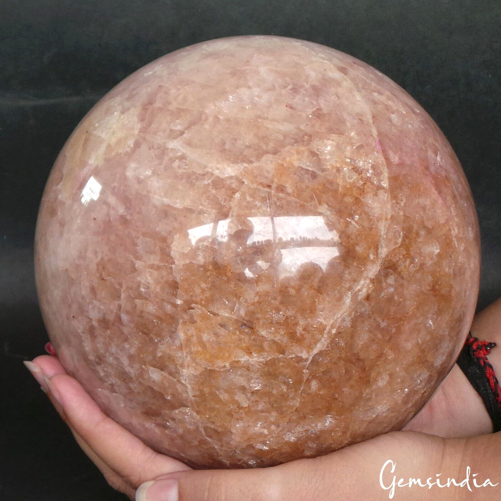 6.7 Kg Natural Large Peach Aventurine Gemstone Crystal Healing Sphere Ball~6.5 6.7 Kg Natural Large Peach Aventurine Gemstone Crystal Healing Sphere Ball~6.5