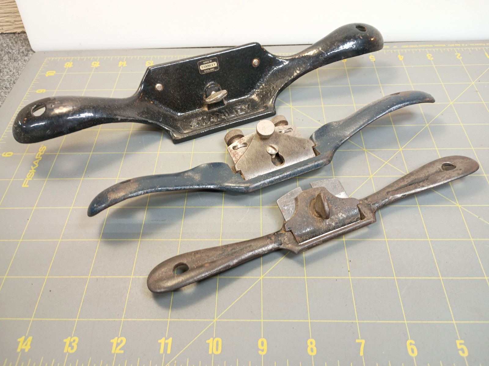 LOT 3 Spokeshave Stanley No 151 Flat Sole No 80 No Knife Unusual Unmarked Old KG LOT 3 Spokeshave Stanley No 151 Flat Sole No 80 No Knife Unusual Unmarked Old KG