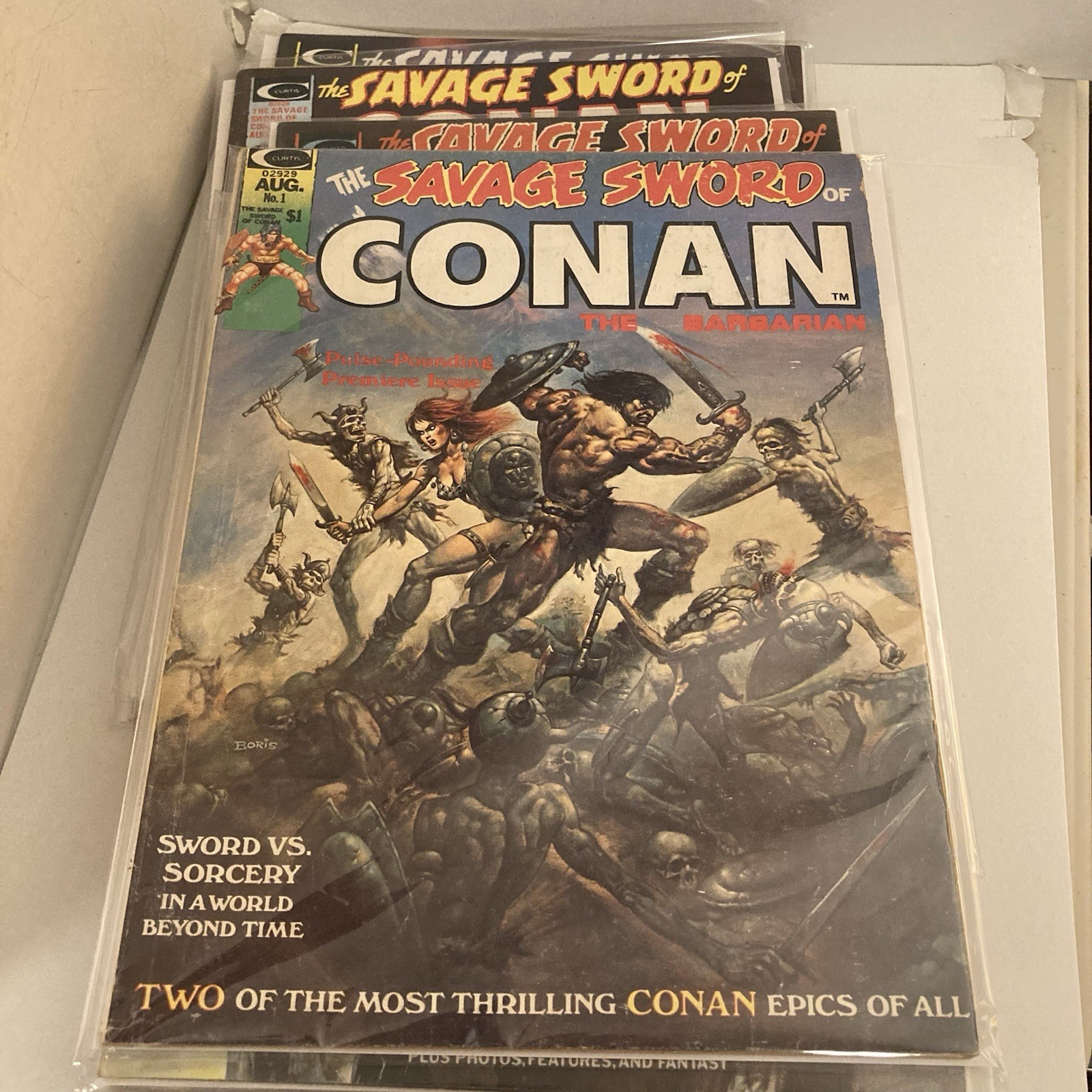 The Savage Sword of Conan 1974 Lot Of 11 Issues 1,2,3,4,5,6,7,8,9,10,Annal Vg/VF