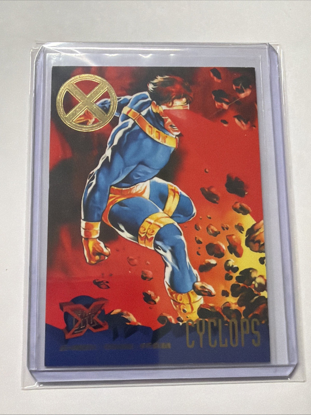 2018 Fleer Ultra X-Men 1995 Cyclops Blue Team Buyback /20 2018 Fleer Ultra X-Men 1995 Cyclops Blue Team Buyback /20