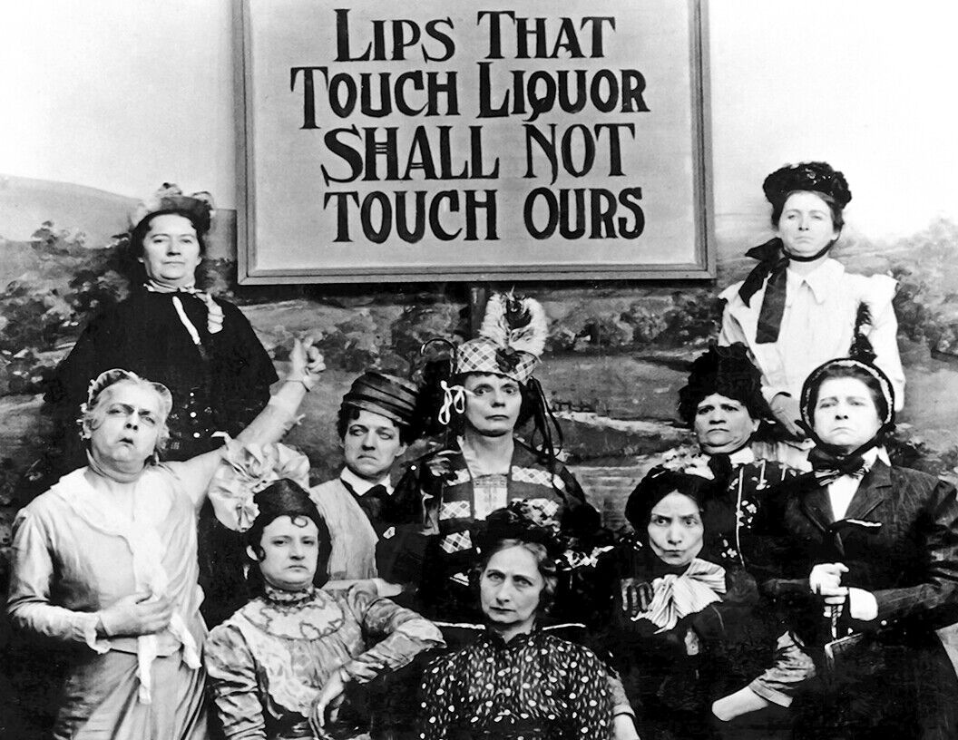 1901 Lips That Touch Liquor Prohibition Old Grayscale Photo 11 x 17 Reprint