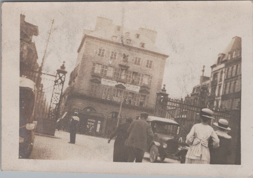 WW1 Tourist 1919 Gateway Brest France Original Photo