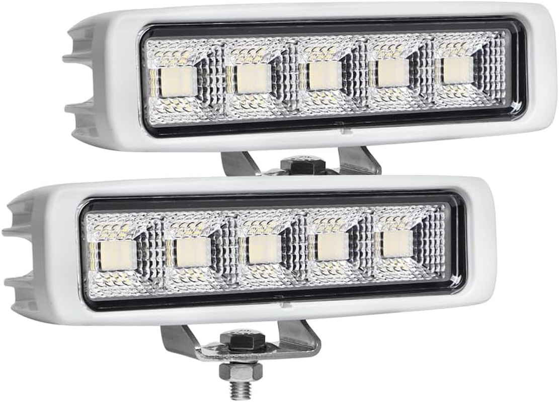 Waterproof Led Boat Lights, 2 Pc 72W Deck/Dock Marine Lights 4000LMS 180°Flood L