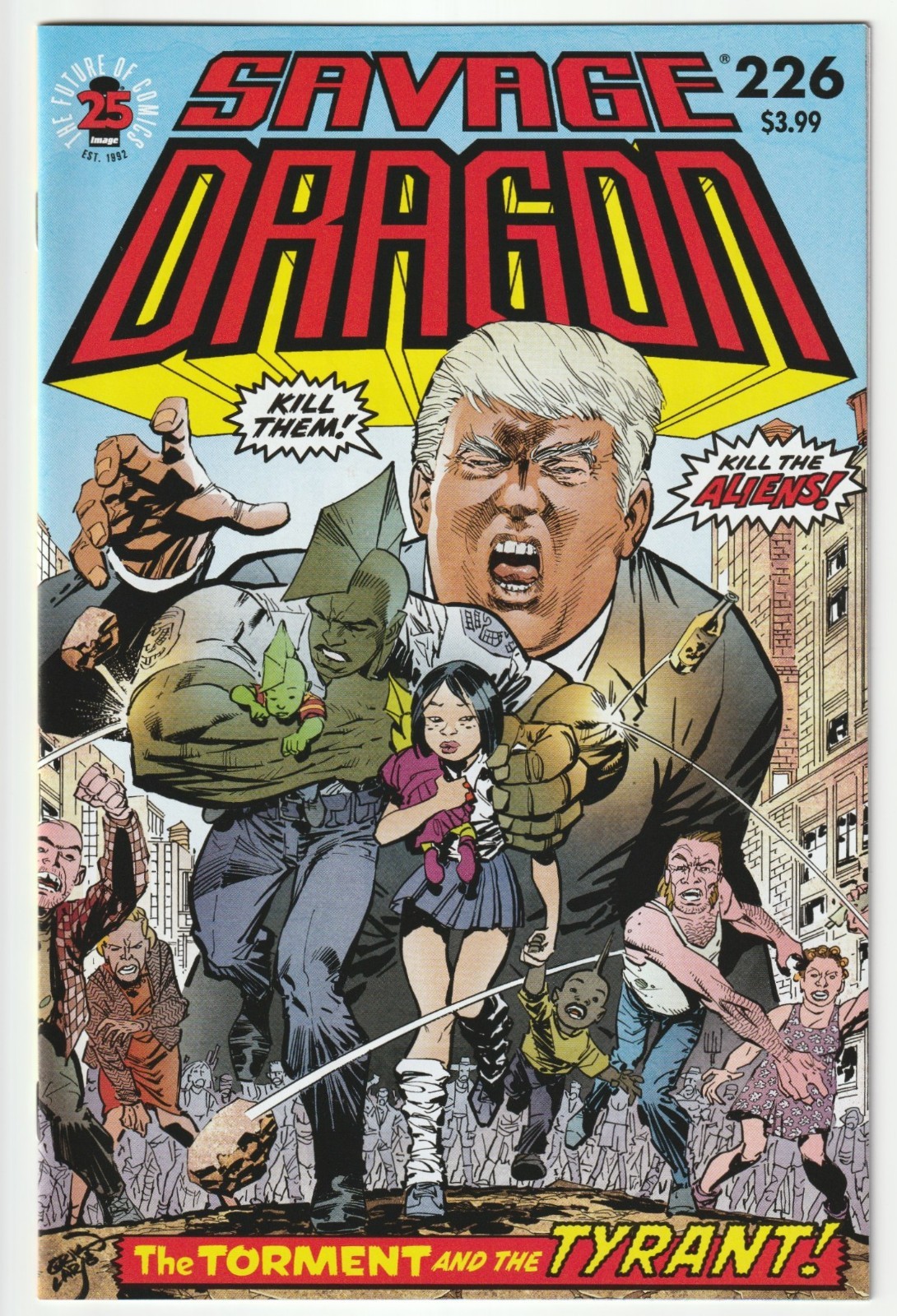 Savage Dragon #226 - Erik Larsen Donald Trump Cover - Image Comics 2017 Savage Dragon #226 - Erik Larsen Donald Trump Cover - Image Comics 2017