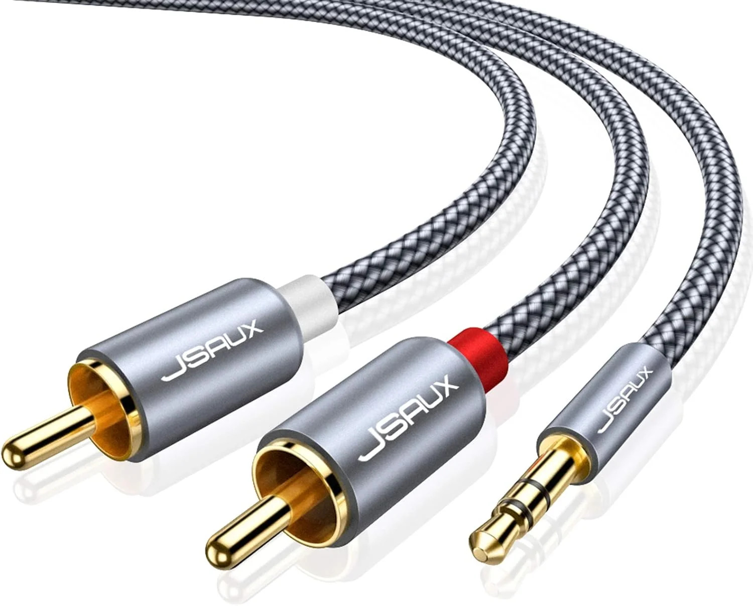 RCA to 3.5mm AUX Cable 6.6ft 1/8 Stereo Audio Adapter Cord for Phone TV Tablet RCA to 3.5mm AUX Cable 6.6ft 1/8 Stereo Audio Adapter Cord for Phone TV Tablet