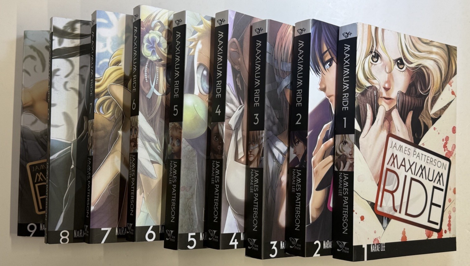 Maximum Ride Vol. 1-9 English Manga Graphic Novels Yen Press James Patterson Maximum Ride Vol. 1-9 English Manga Graphic Novels Yen Press James Patterson