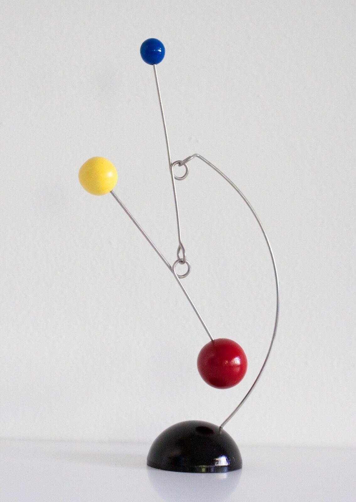 Red, Yellow, Blue & Black Tabletop Mobile Mid-century Modern Sculpture Stabile