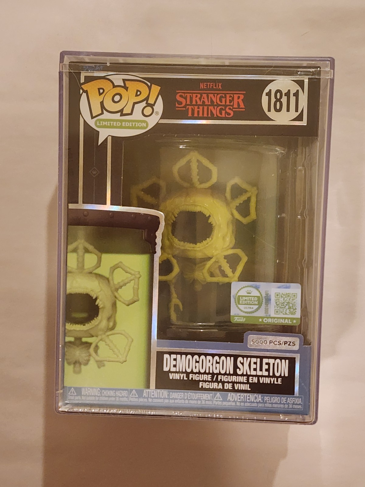 Funko Pop Vinyl Stranger Things Demogorgon Skeleton #1811 LE 5000 pcs+protector Funko Pop Vinyl Stranger Things Demogorgon Skeleton #1811 LE 5000 pcs+protector