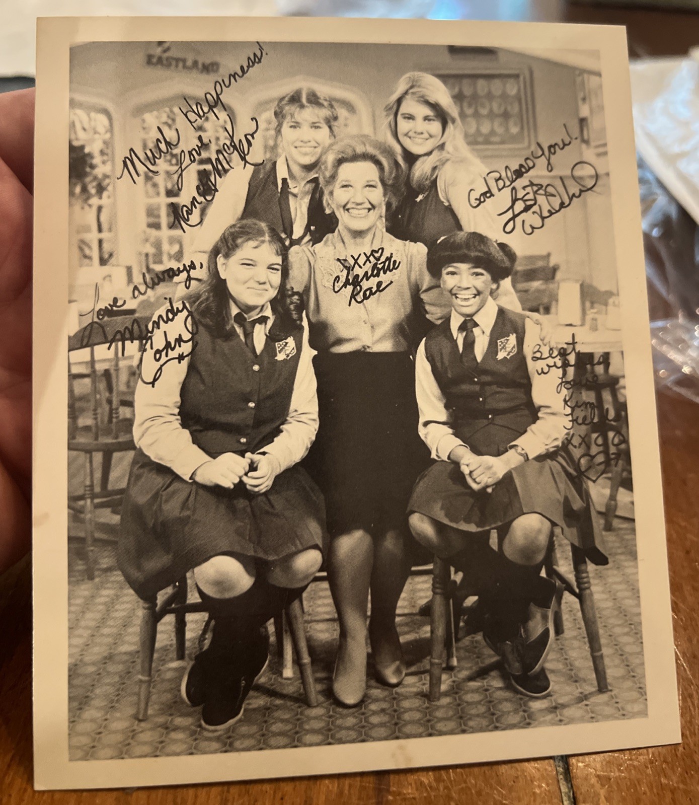 Vintage Cast 6.5 X 5.5 Photograph of the sitcom 