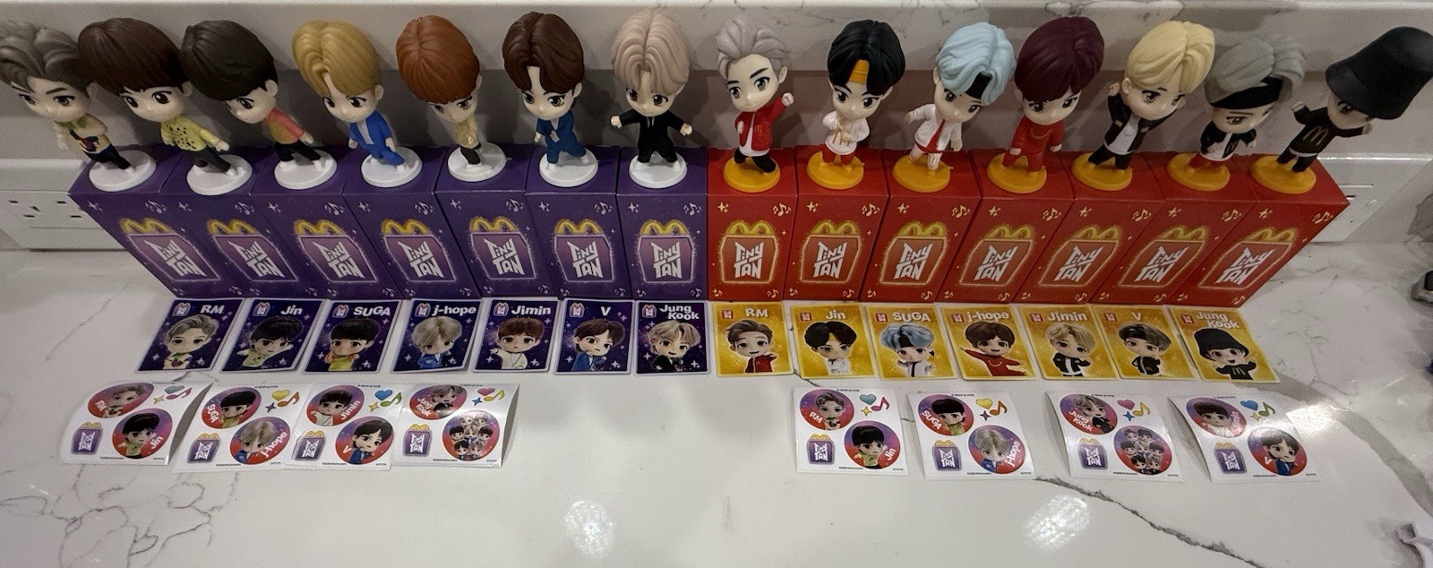 Mcdonalds BTS Tiny Tan Throw back And encore Edition. Mcdonalds BTS Tiny Tan Throw back And encore Edition.