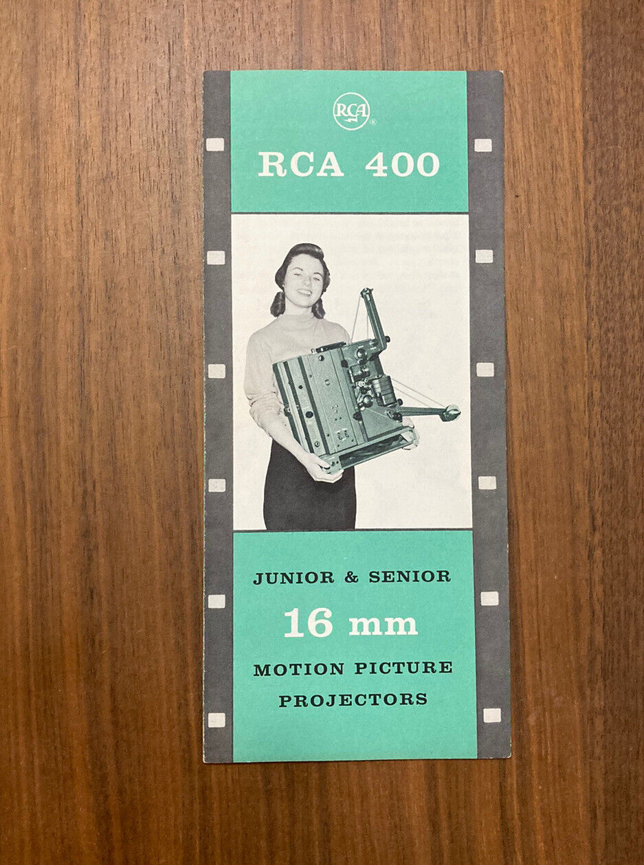 RCA 400 Junior & Senior 16 mm Motion Picture Projectors Pamphlet Brochure