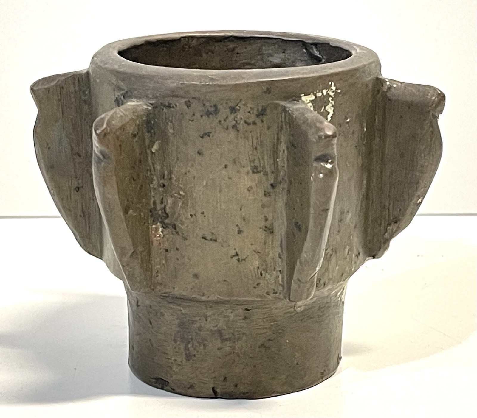 Antique Bronze Gothic Mortar 18th 17th Century Or Older Antique Bronze Gothic Mortar 18th 17th Century Or Older