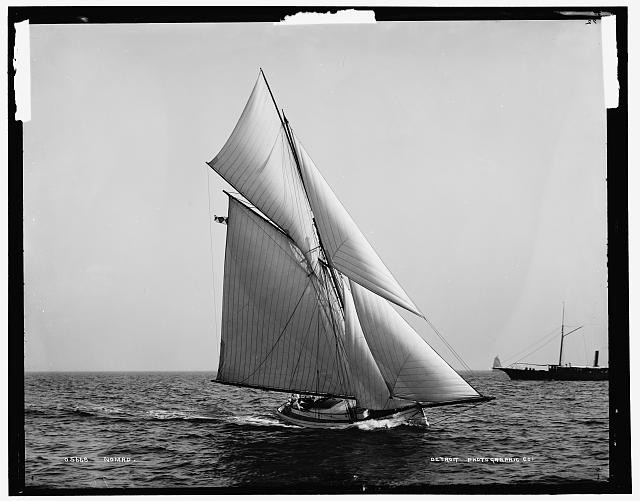 Photo:Nomad Sailing Yacht at Sea 1890