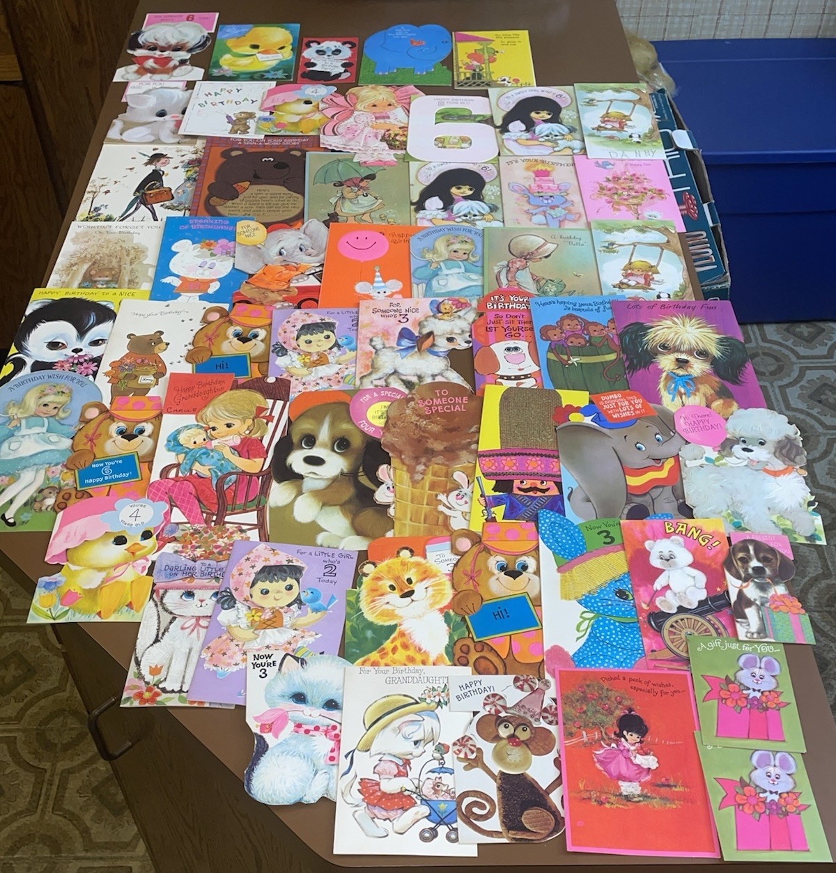 Lot of 55 Used Vintage Birthday Cards from 1960s & 1970s Great for Scrapbooking Lot of 55 Used Vintage Birthday Cards from 1960s & 1970s Great for Scrapbooking