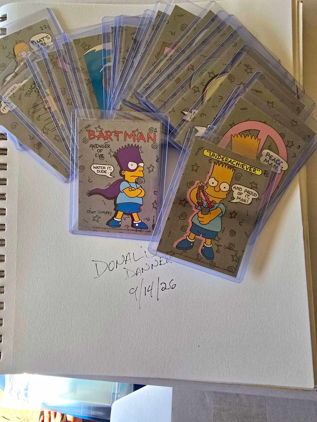 1990 Topps The Simpsons Complete W/ 22 card sticker set, and 88 card base set 1990 Topps The Simpsons Complete W/ 22 card sticker set, and 88 card base set