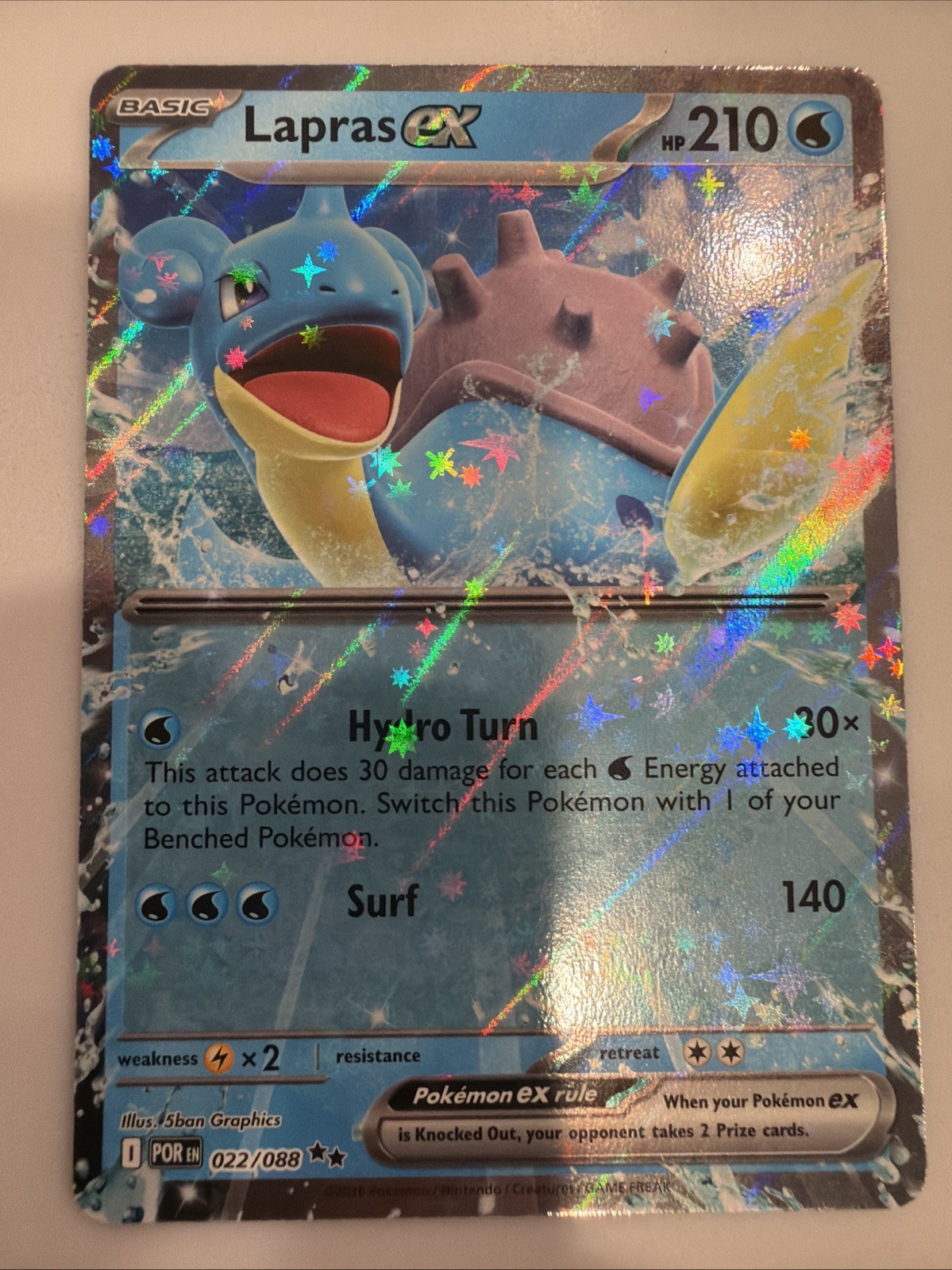 Lapras ex Double Rare 022/088 ME03: Perfect Order(POR) NM GREAT CENTERING Lapras ex Double Rare 022/088 ME03: Perfect Order(POR) NM GREAT CENTERING