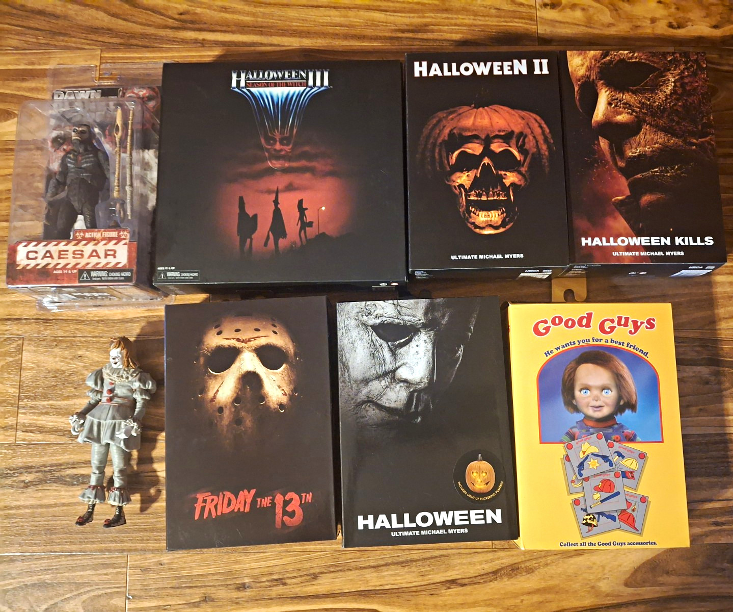 NECA Horror Figure Lot - Michael Myers Jason Chucky Good Guys Halloween Kills NECA Horror Figure Lot - Michael Myers Jason Chucky Good Guys Halloween Kills