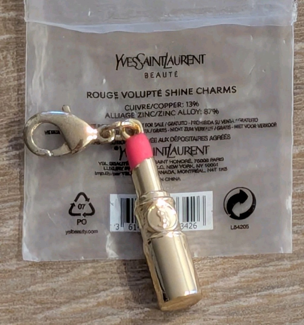 Limited Edition YSL Rouge Volupte Shine Lipstick Charm Collectable Limited Edition YSL Rouge Volupte Shine Lipstick Charm Collectable