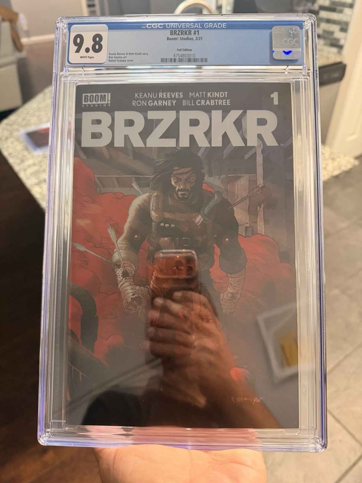 BRZRKR 1 CGC 9.8 Rafael Grampa Cover Keanu Reeves and Matt Kindt Story 2021 *NEW BRZRKR 1 CGC 9.8 Rafael Grampa Cover Keanu Reeves and Matt Kindt Story 2021 *NEW