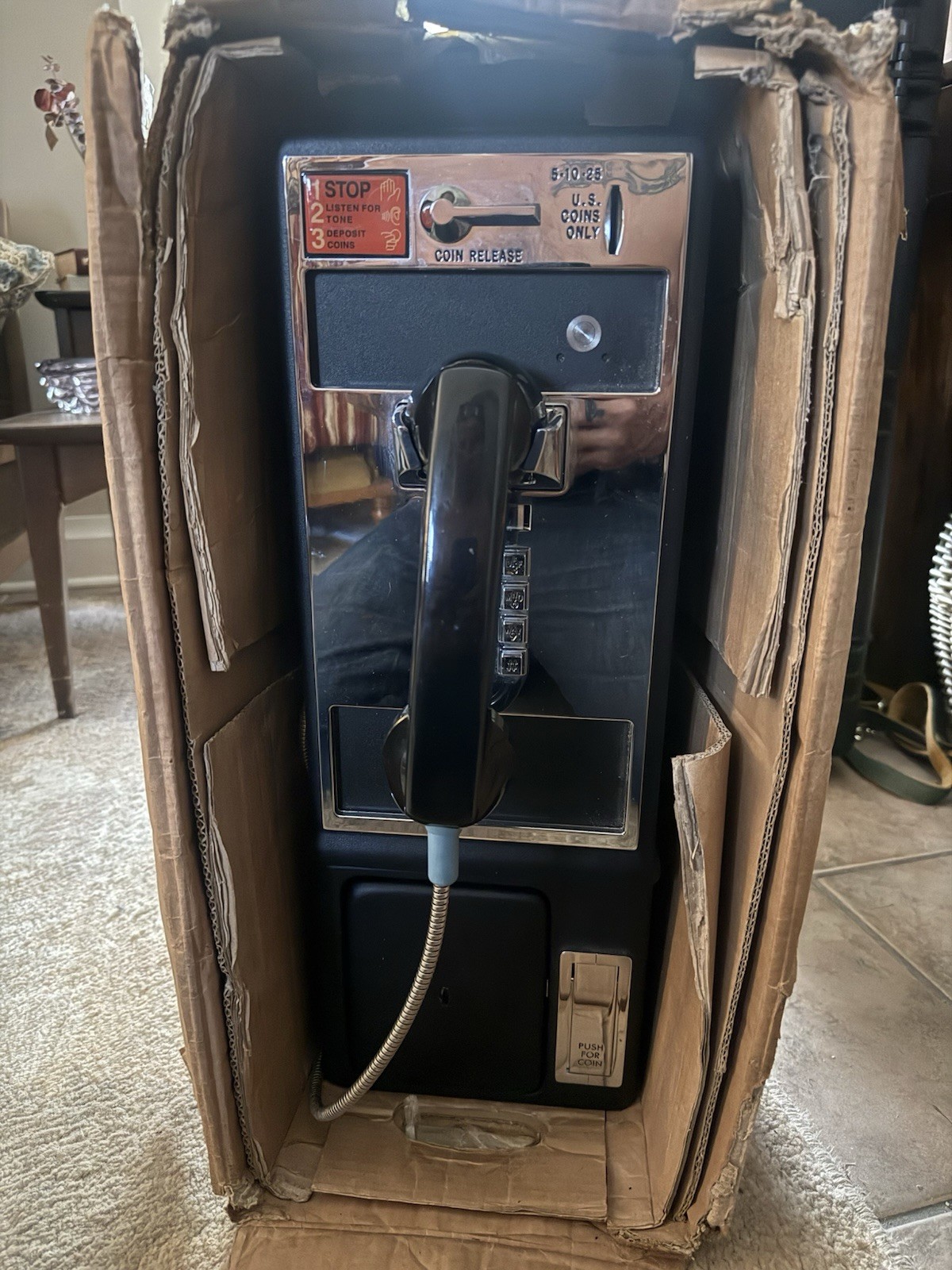 New Old Stock Gte/Quadrum Enclosed Payphone. Never Used Vintage 1980s/90s New Old Stock Gte/Quadrum Enclosed Payphone. Never Used Vintage 1980s/90s