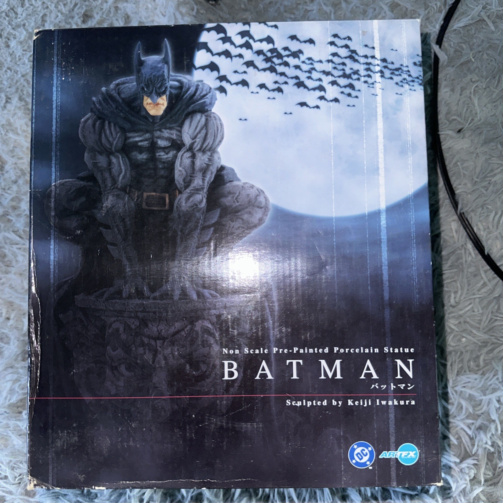BATMAN Keiji Iwakura Painted Porcelain Statue Limited 2201/2800 ArtFX Kotobukiya BATMAN Keiji Iwakura Painted Porcelain Statue Limited 2201/2800 ArtFX Kotobukiya