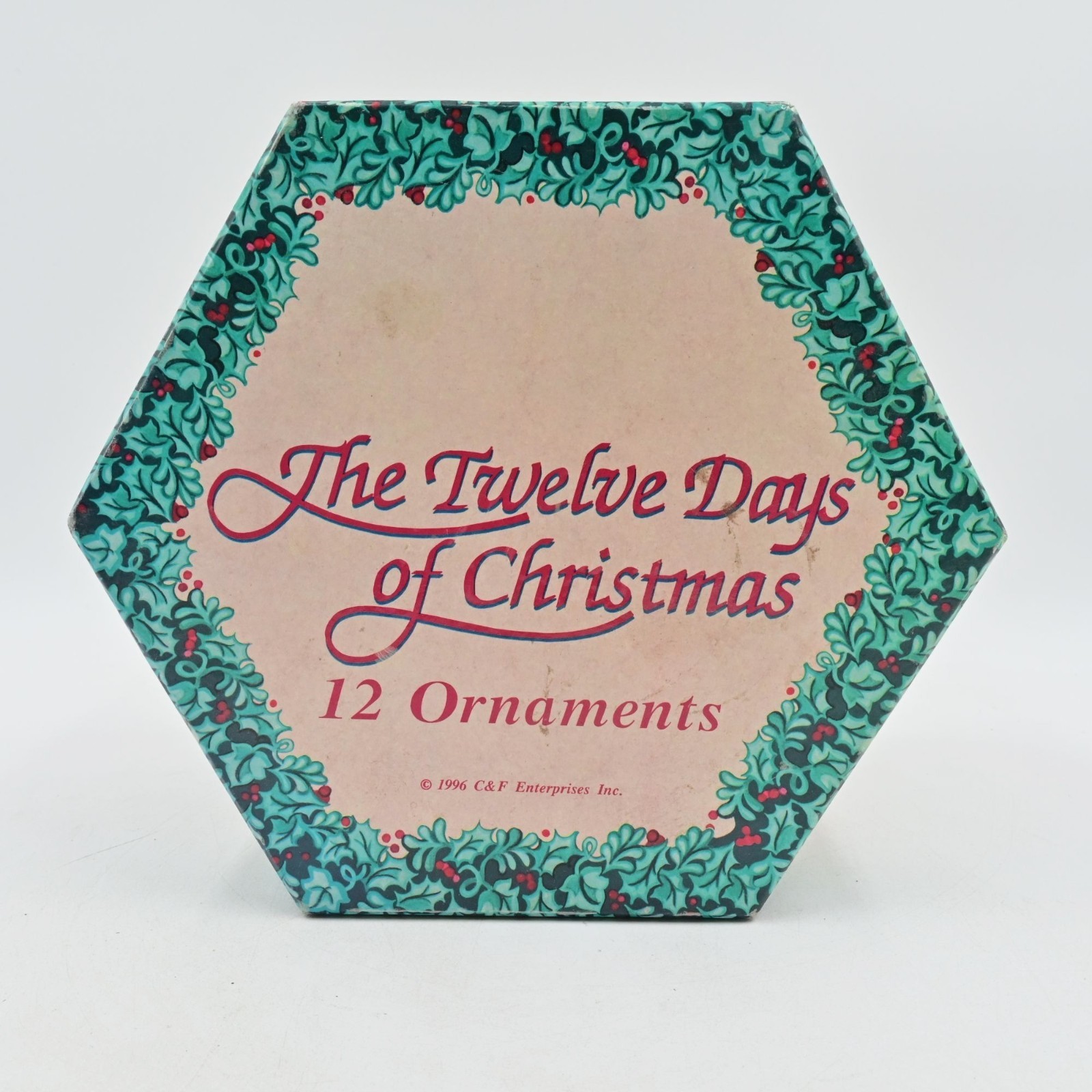 C&F Enterprises Inc 1996 Set Twelve Days Of Christmas Decaupage Paper Mache 12 C&F Enterprises Inc 1996 Set Twelve Days Of Christmas Decaupage Paper Mache 12