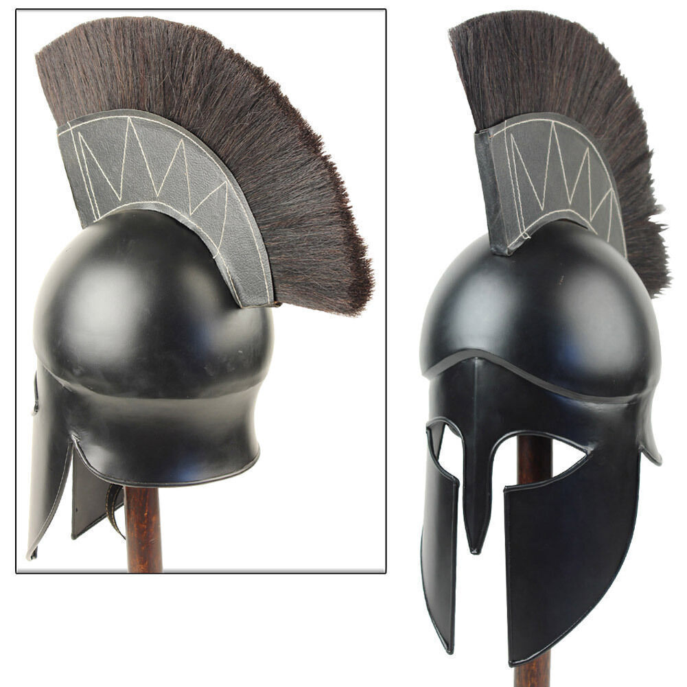 Medieval Dark Legionnaire Greek Corinthian Helmet Armor