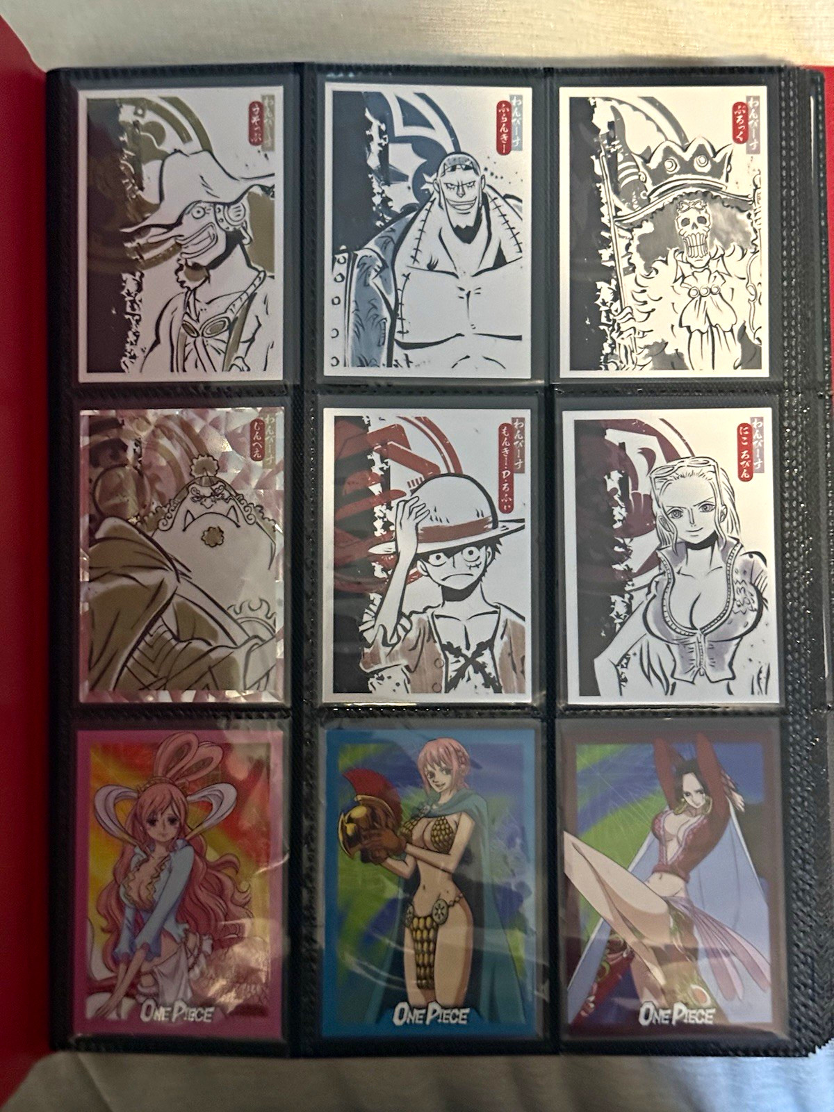 One Piece Lot Binder Pages Luffy Nami Robin Zoro and more One Piece Lot Binder Pages Luffy Nami Robin Zoro and more