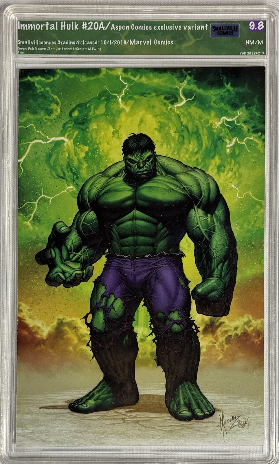 Immortal Hulk #20 (2019) SVG 9.8 Virgin Atomic Explosion Custom Label Immortal Hulk #20 (2019) SVG 9.8 Virgin Atomic Explosion Custom Label