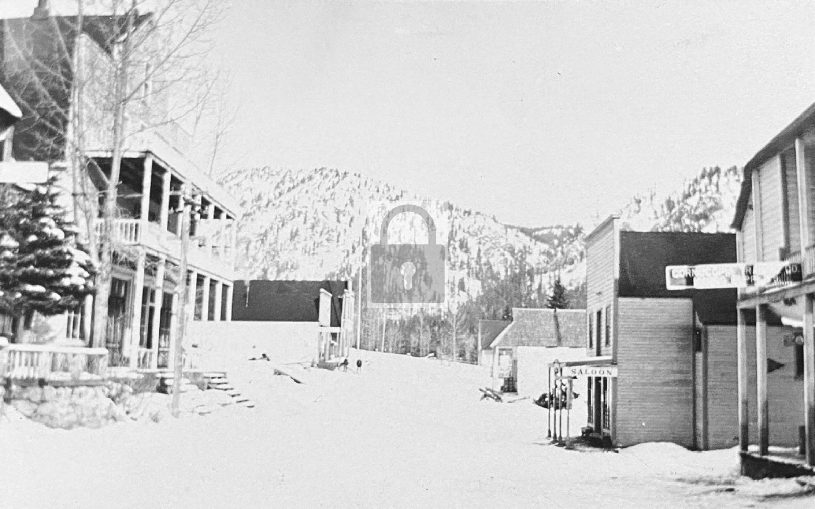 Street View Snow Scene Cornucopia Oregon OR - Reprint Street View Snow Scene Cornucopia Oregon OR - Reprint