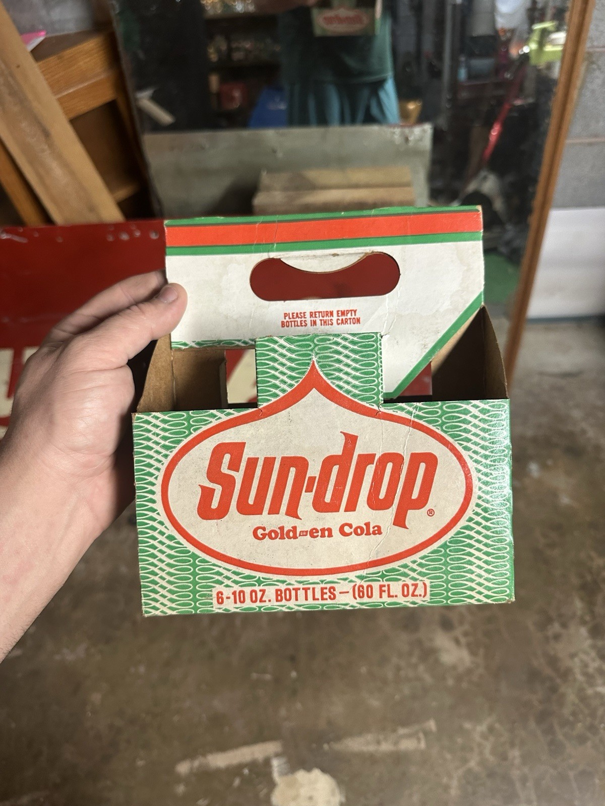 Sun Drop Golden Cola 6 Pack Bottle Carrier