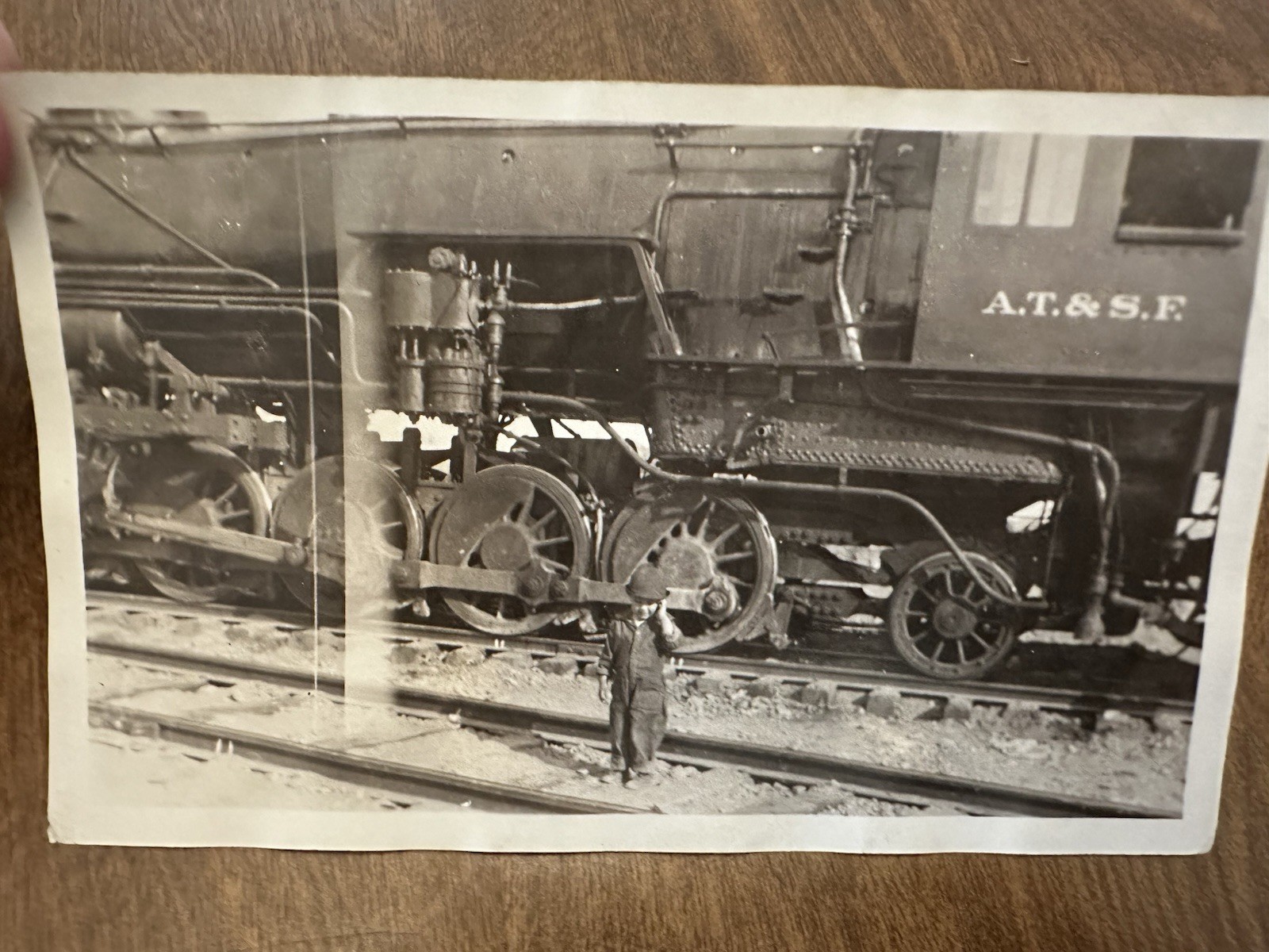Antique Photo AT&SF Atchison Topeka Santa Fe Railway Railroad Child Real Photo Antique Photo AT&SF Atchison Topeka Santa Fe Railway Railroad Child Real Photo