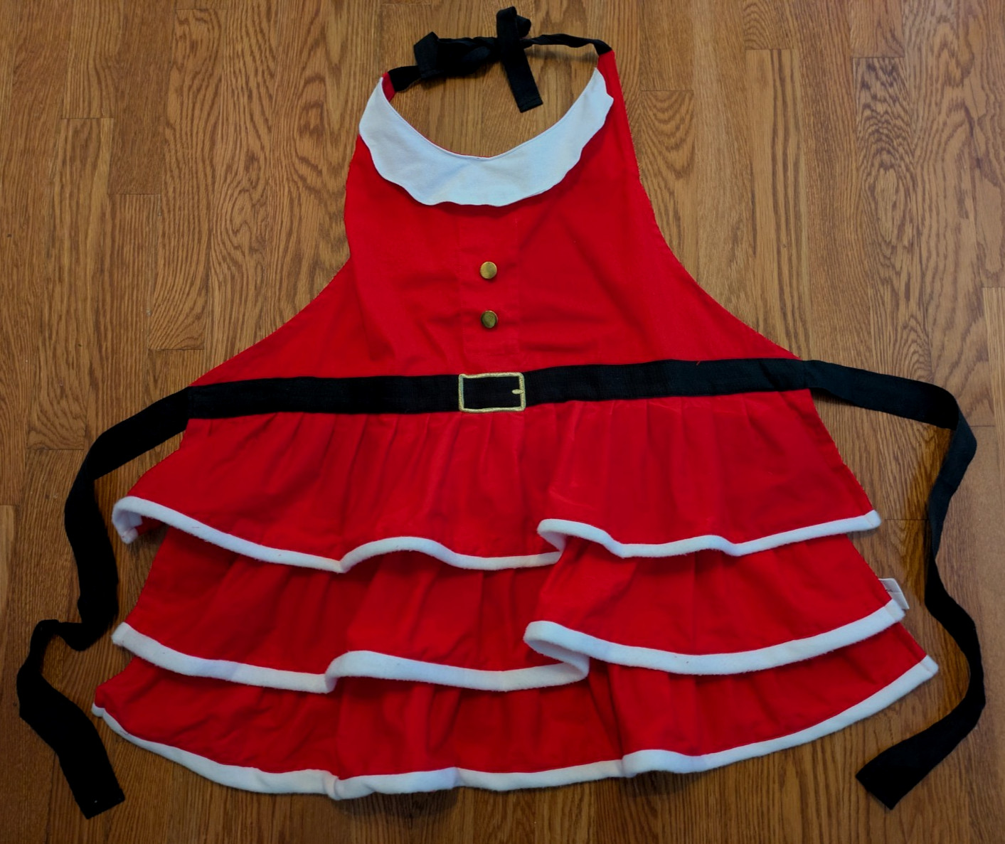 Kohl’s St Nicholas Square Red Mrs. Santa Claus Ruffled Apron Cooking Baking CUTE Kohl’s St Nicholas Square Red Mrs. Santa Claus Ruffled Apron Cooking Baking CUTE