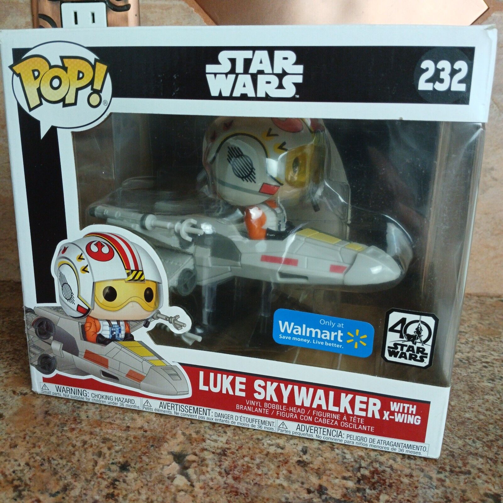 VAULTED Funko POP Deluxe - Star Wars - 232 Luke Skywalker in X-Wing - Exclusive
