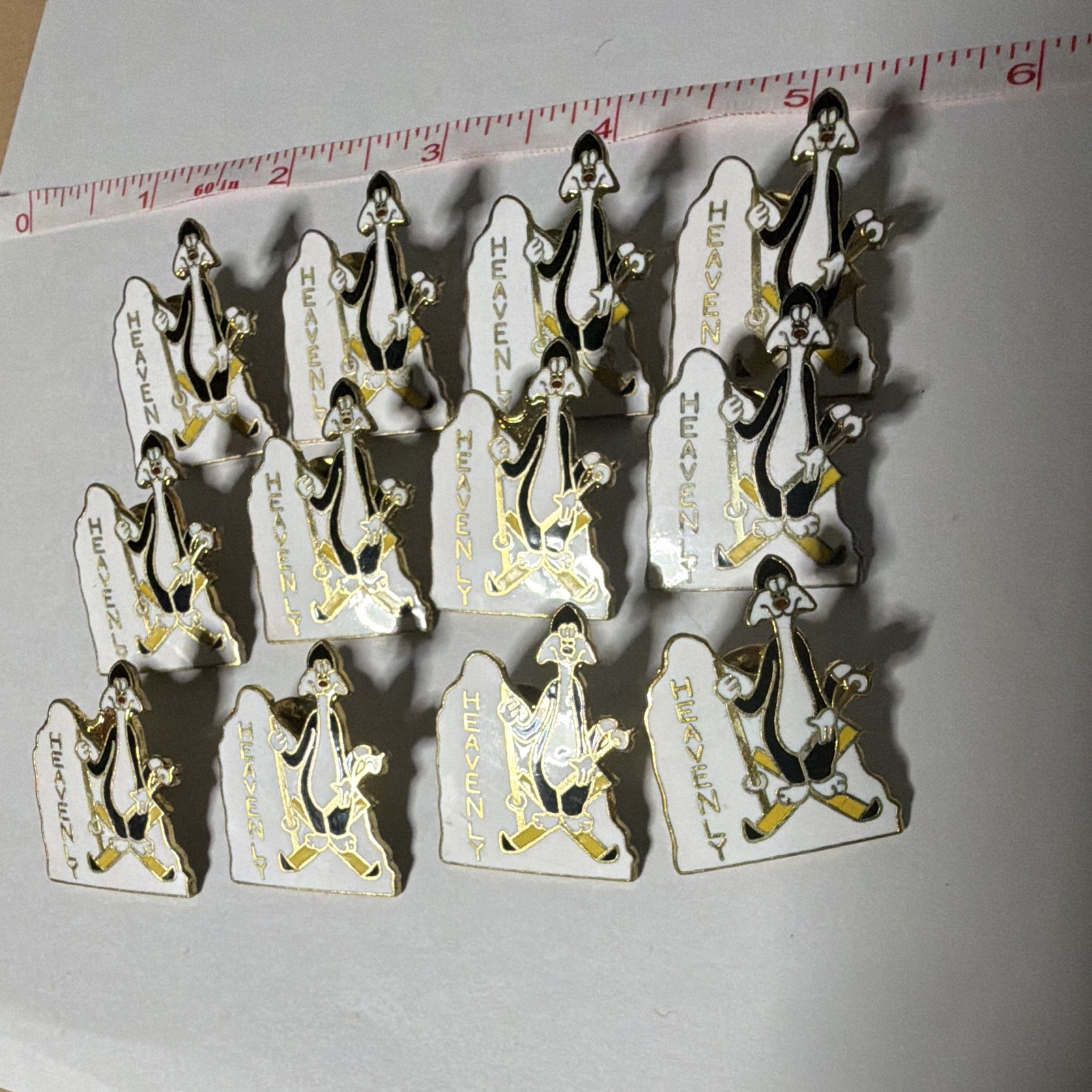 Vintage Sylvester Heavenly Warner Bros pins lot of 12 Vintage Sylvester Heavenly Warner Bros pins lot of 12