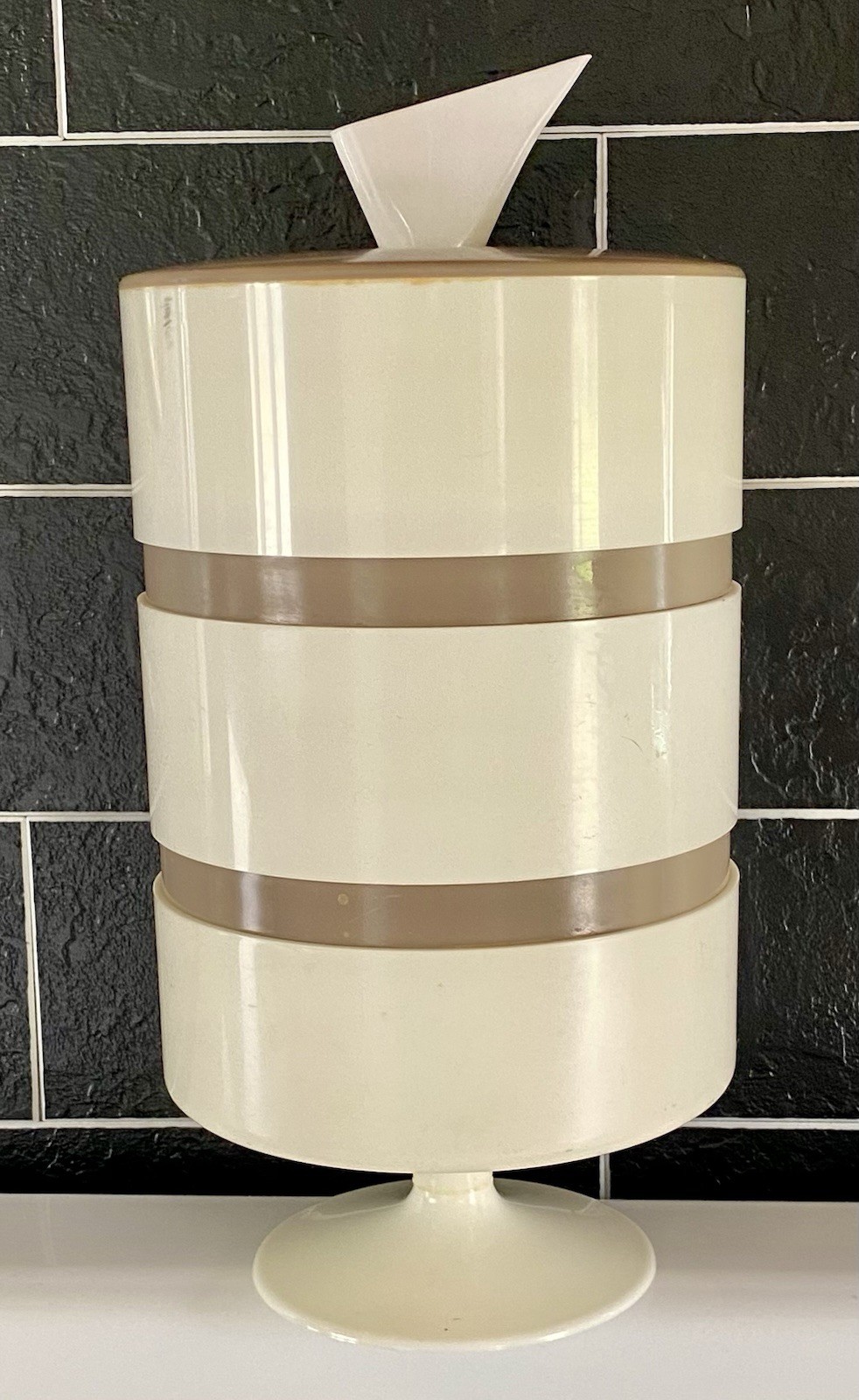 MCM Sterilite Stacked Canister 1970s