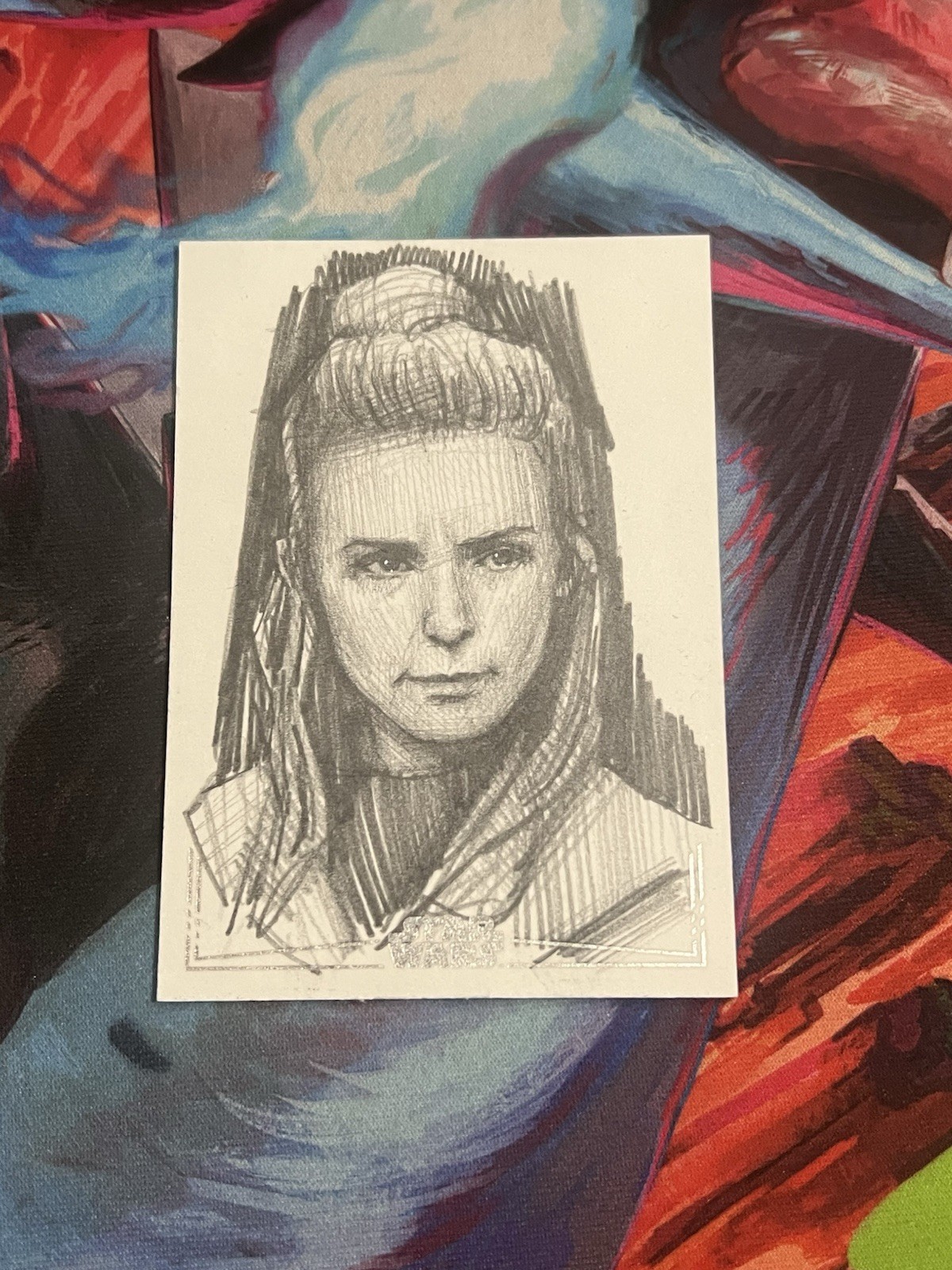 2025 TOPPS CHROME STAR WARS VEL SARTHA ANDOR SKETCH BY ANDREW FRY