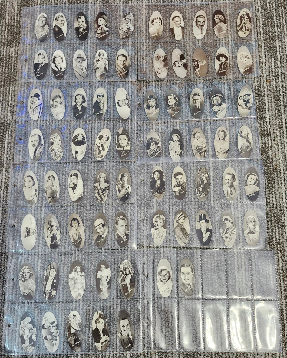 1934 Carreras Film Stars Oval Complete Set of 72 Cards ~ Excellent Condition 1934 Carreras Film Stars Oval Complete Set of 72 Cards ~ Excellent Condition