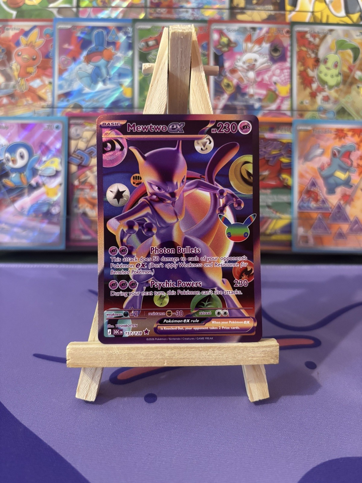 Mewtwo 157/128 Pokemon 30th Anniversary Celebration ๐ FAST SHIP ๐ Mewtwo 157/128 Pokemon 30th Anniversary Celebration ๐ FAST SHIP ๐