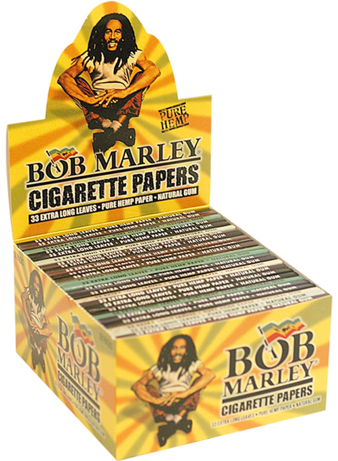 Authentic Bob Marley King Size Pure Hemp Rolling Paper King Size 50ct Authentic Bob Marley King Size Pure Hemp Rolling Paper King Size 50ct