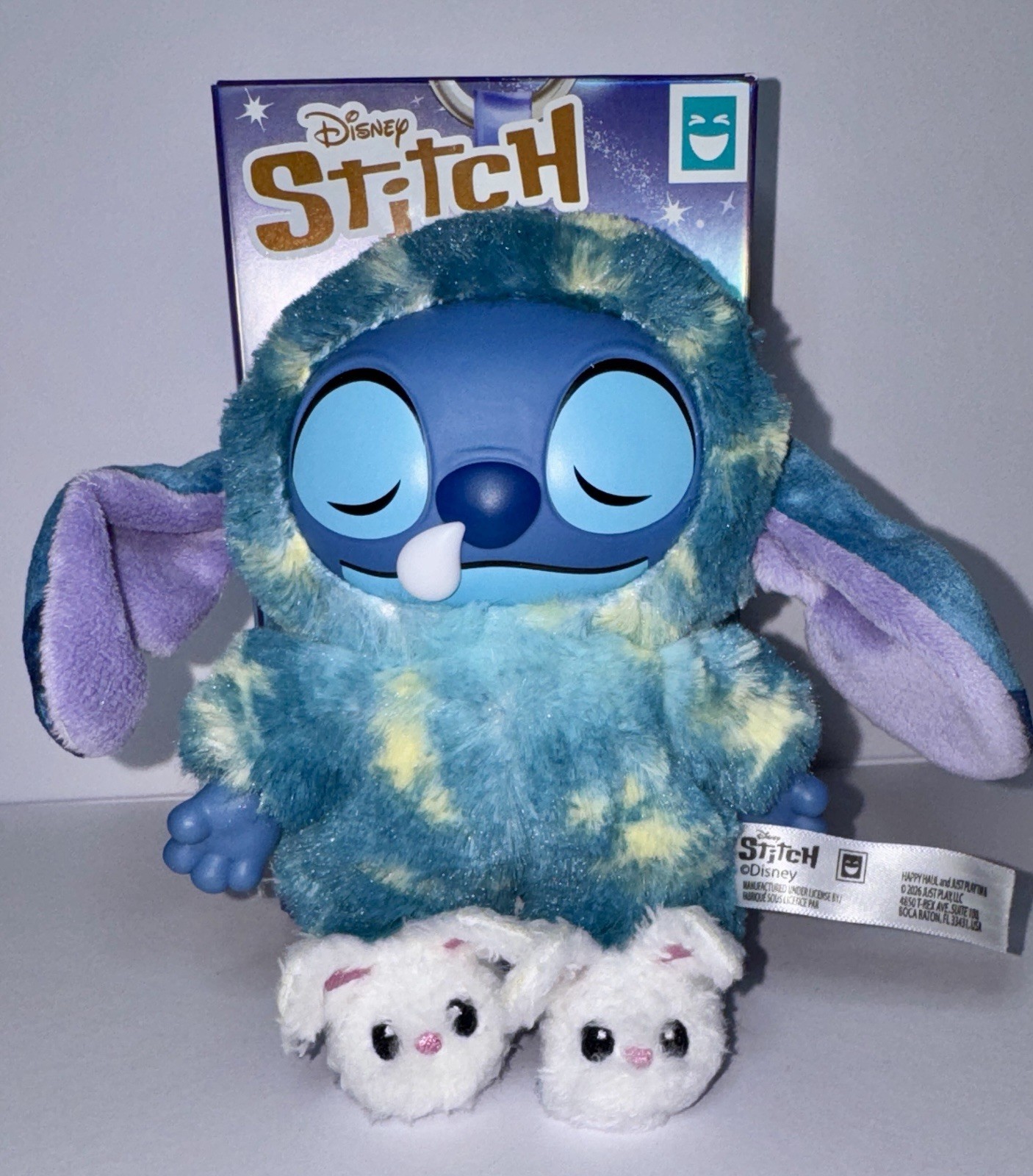 HAPPY HAUL Disney Stitch Sleepy Stars Vinyl Plush Confirmed Bunny Slippers HAPPY HAUL Disney Stitch Sleepy Stars Vinyl Plush Confirmed Bunny Slippers