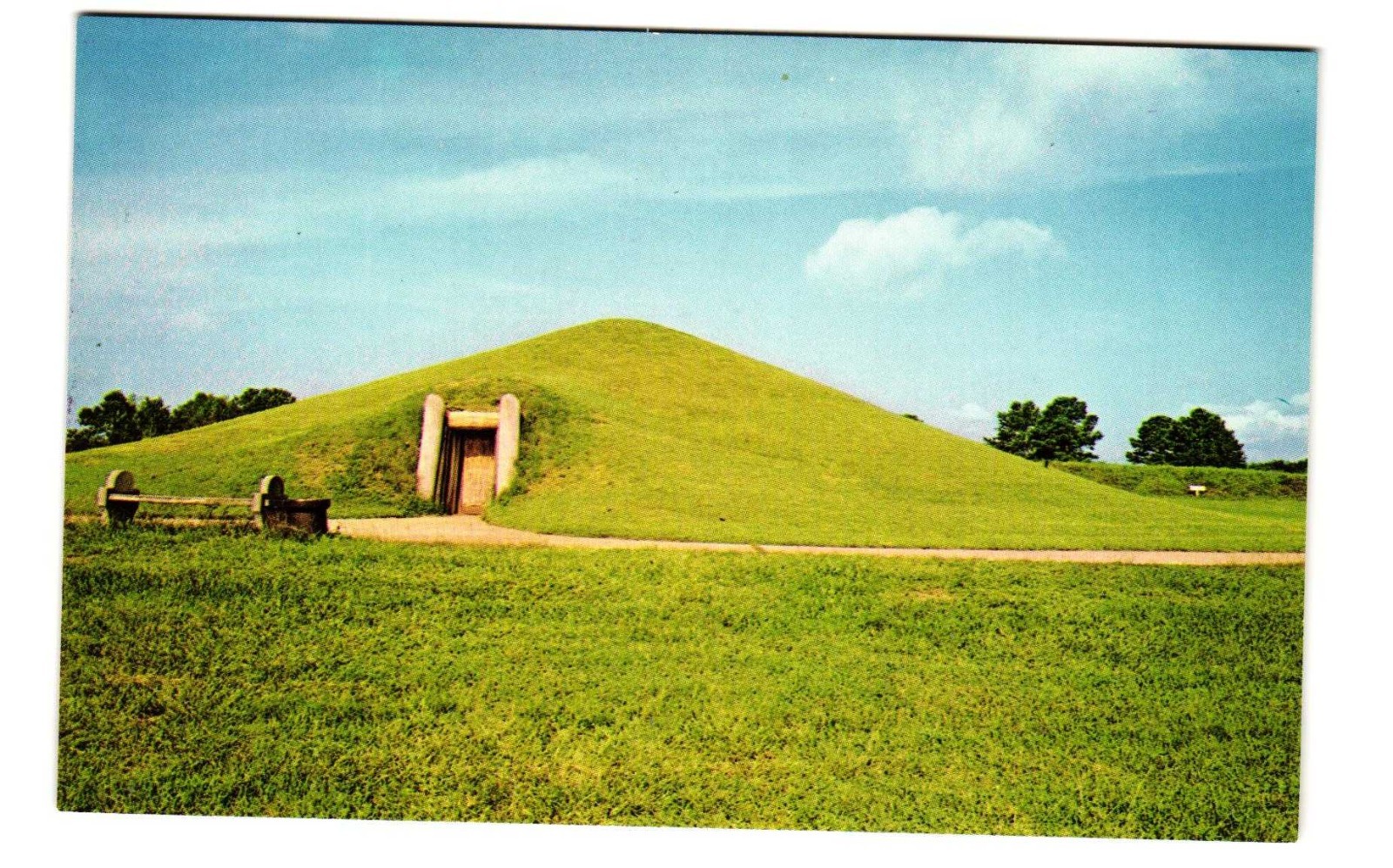 OCMULGEE National Monument Macon GA Vintage postcard unposted OCMULGEE National Monument Macon GA Vintage postcard unposted